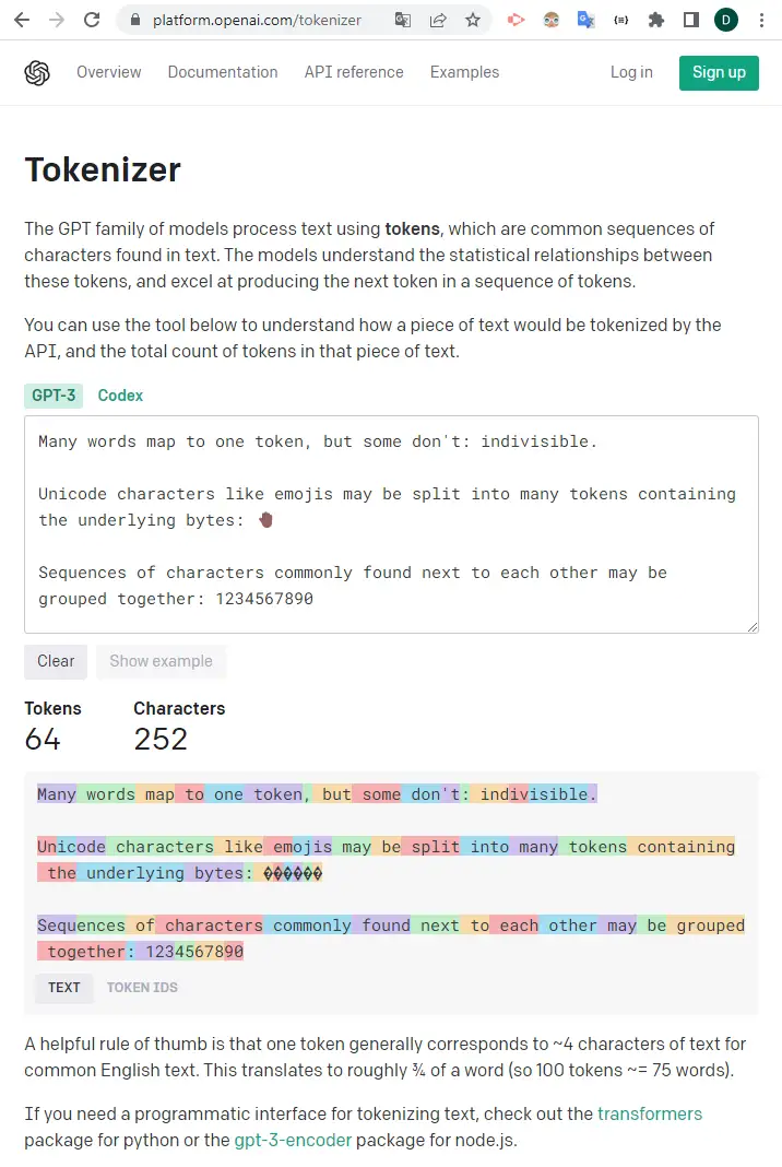 OpenAI Tokenizer OpenAI Tokenizer