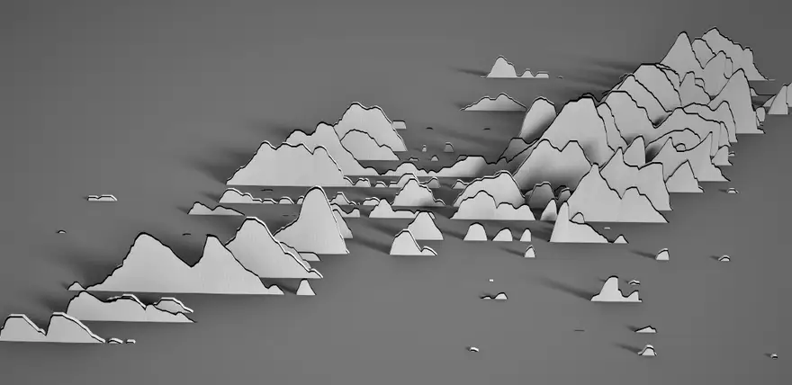 Paper Mario Mountains