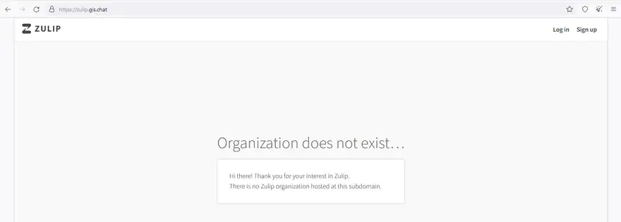 Zulip New Organization